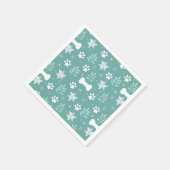 Muster für Hunde Serviette (Ecke)