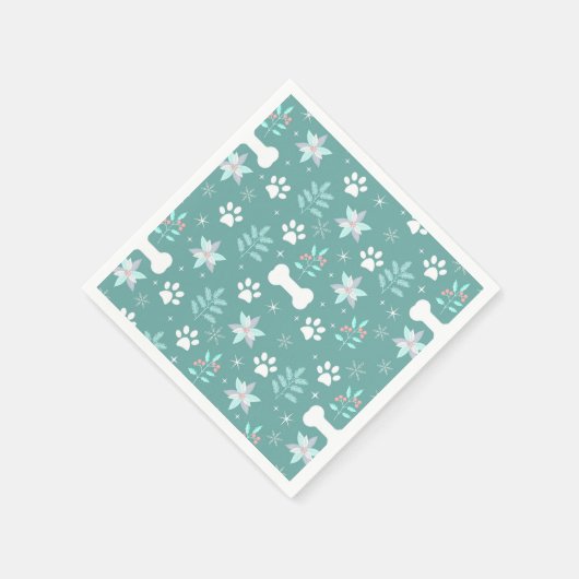 Muster für Hunde Serviette (Ecke)