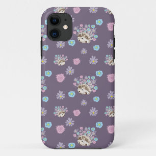Muster für Igel und Blume Case-Mate iPhone Hülle