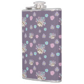 Muster für Igel und Blume Flachmann (Links)