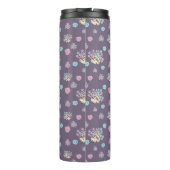 Muster für Igel und Blume Thermosbecher (Rückseite)