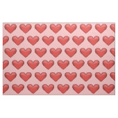 Muster für Illustrierte rote Herzen Stoff (Fat Quarter (45,7 x 55,9 cm))