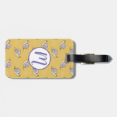 Muster für illustrierte Schnecken und Wirbel Gepäckanhänger (Rückseite horizontal)