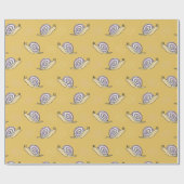 Muster für illustrierte Schnecken und Wirbel Geschenkpapier (Flach)