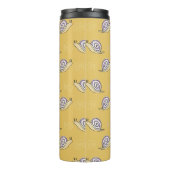 Muster für illustrierte Schnecken und Wirbel Thermosbecher (Rückseite)