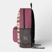 Muster für individuelle Name- und Monogramm-Retro- Bedruckter Rucksack (Rechts)