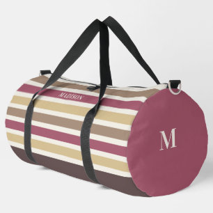 Muster für individuelle Name- und Monogramm-Retro- Duffle Bag