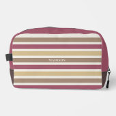 Muster für individuelle Name- und Monogramm-Retro- Waschbeutel (Vorderseite)