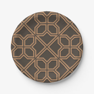 Muster für islamische Geometrie Pappteller
