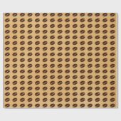 Muster für Kaffeebohnen Geschenkpapier (Flach)