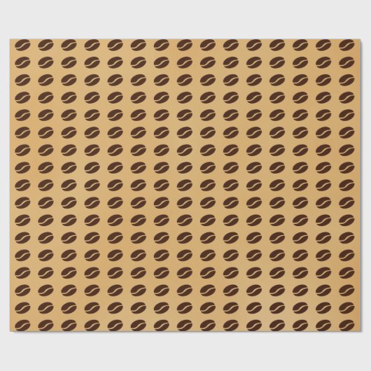 Muster für Kaffeebohnen Geschenkpapier (Flach)