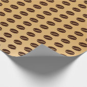 Muster für Kaffeebohnen Geschenkpapier (Ecke)