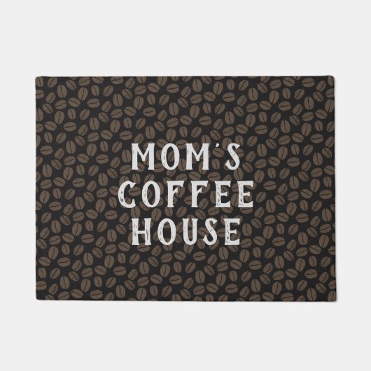 Muster für Kaffeebohnen | Kaffeehaus Personalisier Fußmatte (Vorderseite)