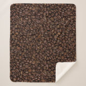 Muster für Kaffeebohnen Sherpadecke (Vorderseite)