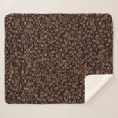 Muster für Kaffeebohnen Sherpadecke (Vorderseite (Horizontal))