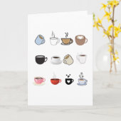 Muster für Kaffeemugs Karte (Gelbe Blume)