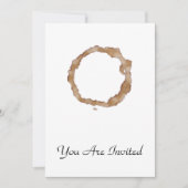 Muster für Kaffeestain Einladung (Vorderseite)