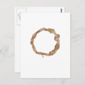 Muster für Kaffeestain Postkarte (Vorne/Hinten)