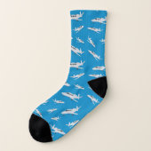 Muster für Kampfflugzeuge Socken (Links - Außen)