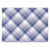 Muster für Karierte Raute von Navy Blue Tartan Tischdecke (Vorderseite (Horizontal))