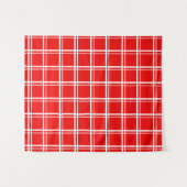 Muster für Karierte rote Windows-Rasterstreifen Wandteppich (Vorderseite (Horizontal))