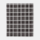 Muster für Karierte Streifen in Schwarz-Windows-Fe Fleecedecke (Vorderseite)