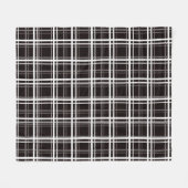 Muster für Karierte Streifen in Schwarz-Windows-Fe Fleecedecke (Vorderseite (Horizontal))