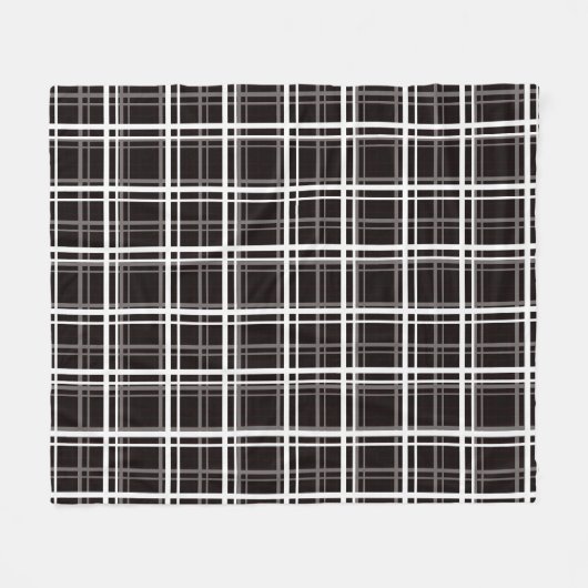 Muster für Karierte Streifen in Schwarz-Windows-Fe Fleecedecke (Vorderseite (Horizontal))