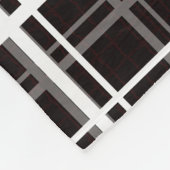 Muster für Karierte Streifen in Schwarz-Windows-Fe Fleecedecke (Ecke)