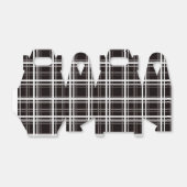 Muster für Karierte Streifen in Schwarz-Windows-Fe Geschenkschachtel (Ungefaltet)