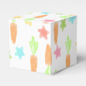 Muster für Karotten und Sterne Geschenkschachtel (Vorderseite)