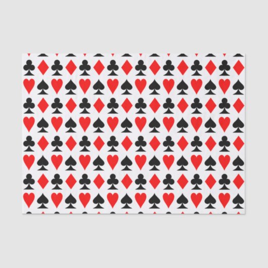 Muster für Kartenspiele-Anzüge Seidenpapier (Vorderseite)