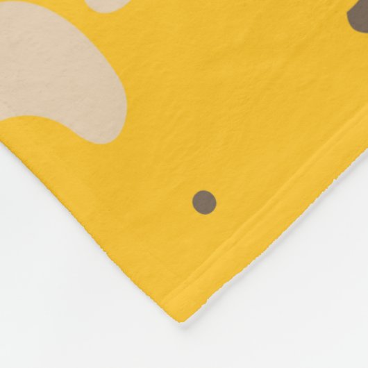 Muster für Katzen und Knochen Fleecedecke (Ecke)