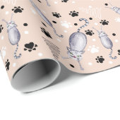 Muster für Katzen und Paare Geschenkpapier (Rolleneckpunkt)