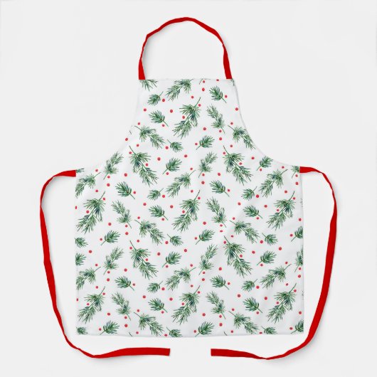 Muster für Kiefer und Beeren Schürze (Vorderseite)