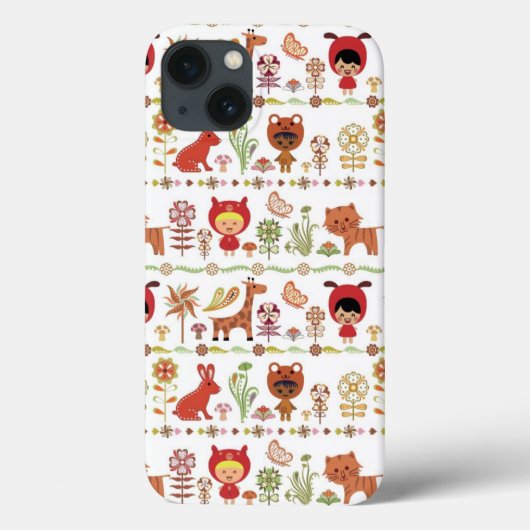 Muster für Kinder und Tiere Case-Mate iPhone Hülle (Rückseite)