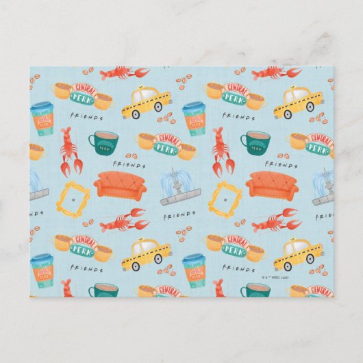 Muster für klassische FRIENDS™ Icons Postkarte (Vorderseite)