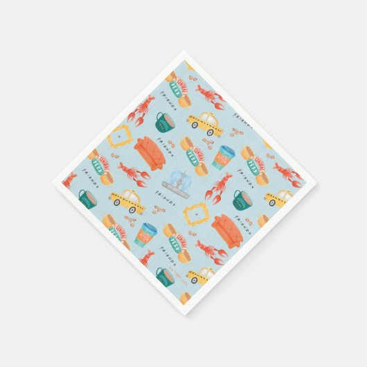 Muster für klassische FRIENDS™ Icons Serviette (Ecke)