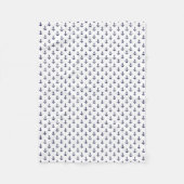 Muster für kleine blaue Anker Fleecedecke (Vorderseite)