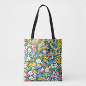 Muster für kleine Frühlingsblumen Tasche (Vorderseite)