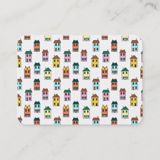 Muster für kleine Häuser Visitenkarte (Vorderseite)