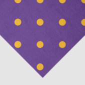 Muster für kleine Polka-Punkte: Lila & Gold Seidenpapier (Detail)