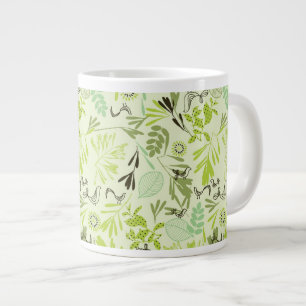 Muster für kleine Vögel Jumbo-Tasse