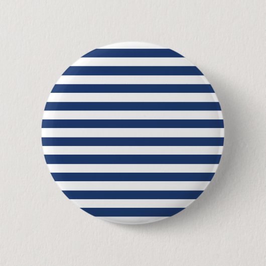 Muster für kobaltblaue und horizontale weiße Strei Button (Vorderseite)