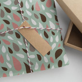 Muster für Korallen und Minze Seidenpapier