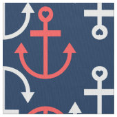 Muster für Korallen- und Weißwasseranker Stoff (Nahaufnahme)