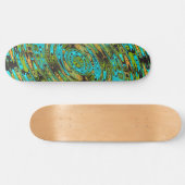 Muster für kosmisches Flüssigglas Skateboard (Horizontal)