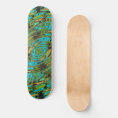 Muster für kosmisches Flüssigglas Skateboard (Vorderseite)