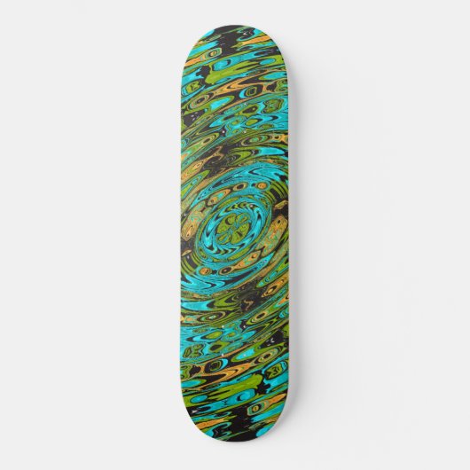 Muster für kosmisches Flüssigglas Skateboard (Vorderseite)