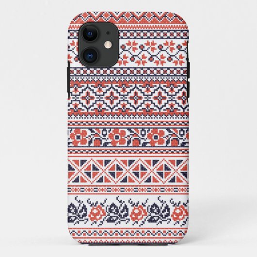 Muster für Kreuzstiche Case-Mate iPhone Hülle (Rückseite)